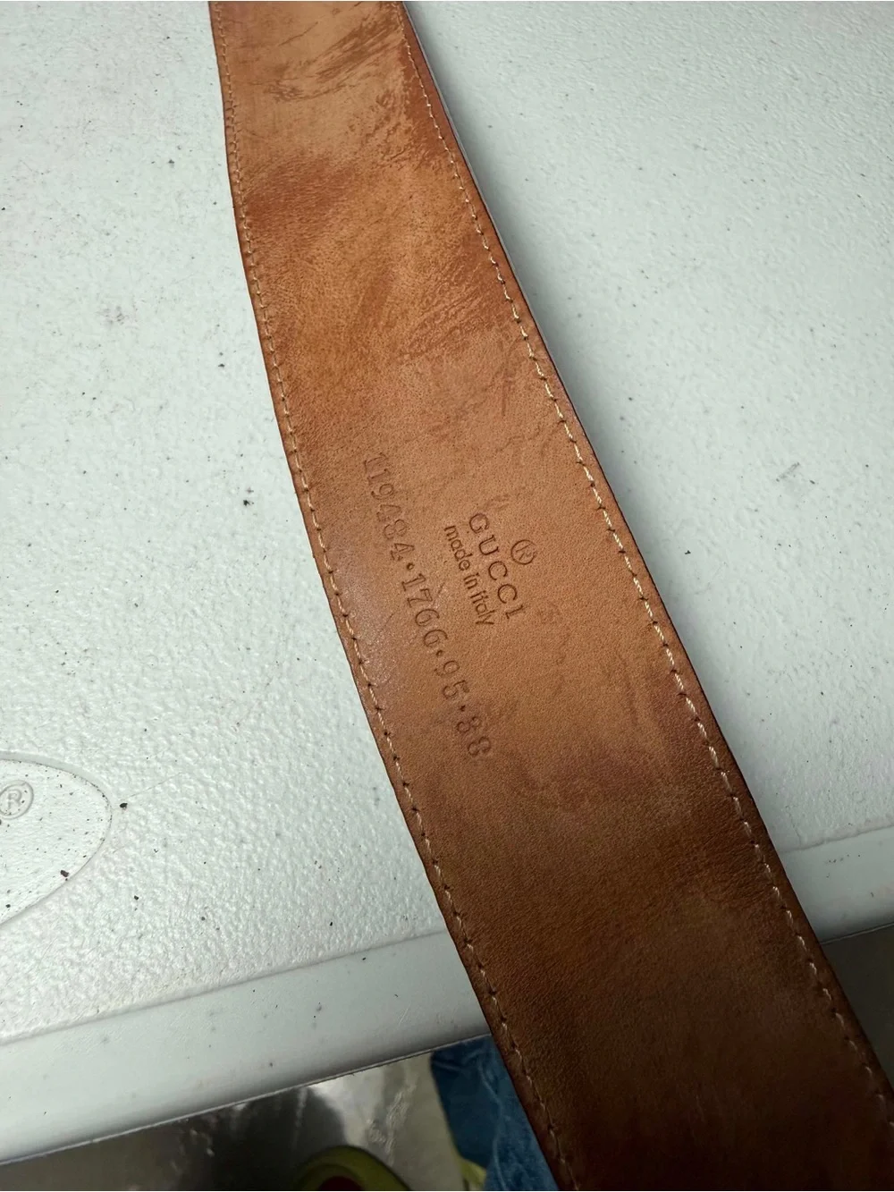 Authentic Gucci Belt. Red and Green